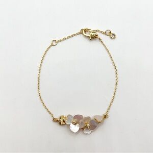 KS528-Kate Spade white flowers bracelet